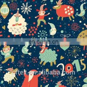 105gsm 57/58"hot sale chrismas design cotton yarn check fabric