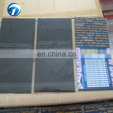 Logo custom flexible neodymium magnets with self-adhesive
