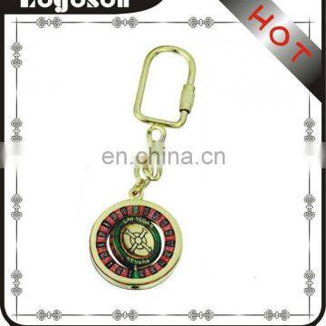 Personalized USA Las Vegas Souvenir Custom Spinning Compass Keychain