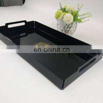 Best selling Hot bending black acrylic tray