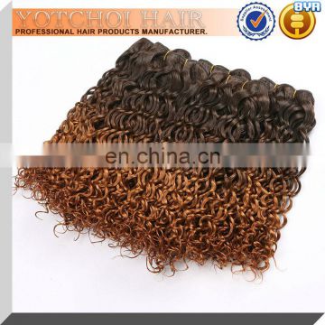 alibaba hot sale 6a grade top quality ombre brazilian hair curly