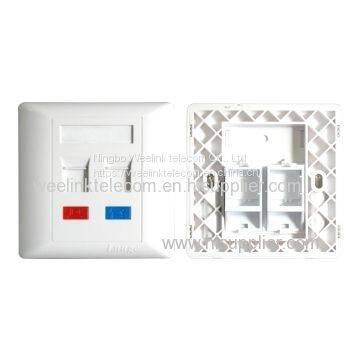 86 Type Single Port RJ45 Network Cat5e Face Plate