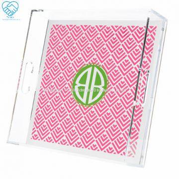 To Win-Custom Wholesale Clear Coaster Printing Acrylic Serving Trays