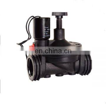 2/2 way G1" / G 3/4" garden irrigation solenoid valves plastic with flow adjustment