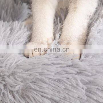 Amazon Best Seller Plush Luxury Cat Dog Pet Beds, Faux Fur Round Puppy Dog Beds, Comfortable Donut Cat Beds photo-4