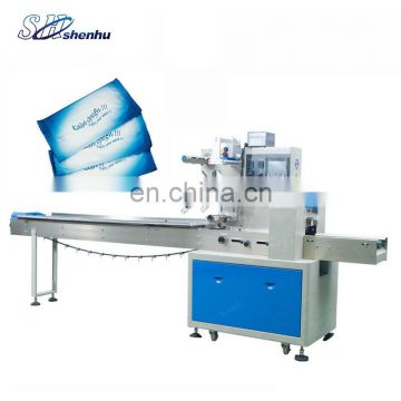 China Supplier New Condition High Speed Flow Wet Wipes Packing Machine