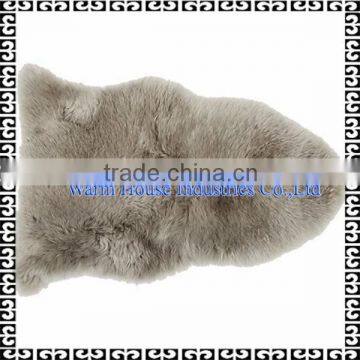 100% Genuine Sheepskin Fur Rug With Long Fur Dye color