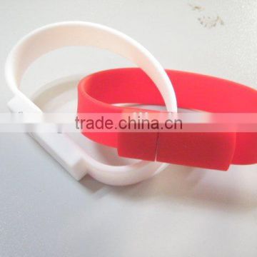 Promotional Gifts, Silicone Bracelet USB Flash Drive for Free Sample