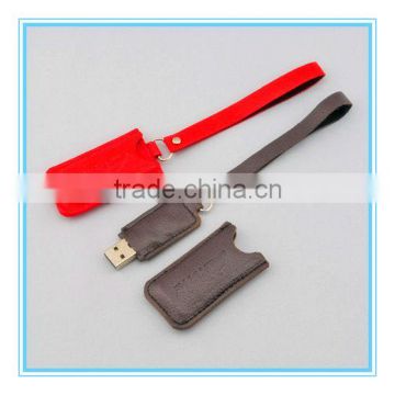 Engraving Logo Leather USB Flash Drive