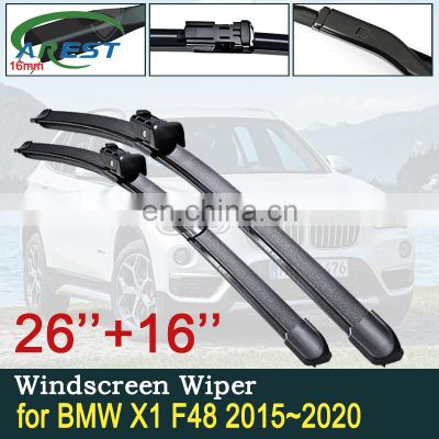 for BMW X1 F48 2015~2020 Car Wiper Blades Front Windscreen Windscreen Wipers Car Accessories 2016 2017 2018 2019