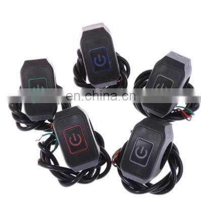 Waterproof motorcycle handlebar assembly indicator led light button electric fog spot light brake motorcycle kill start switch