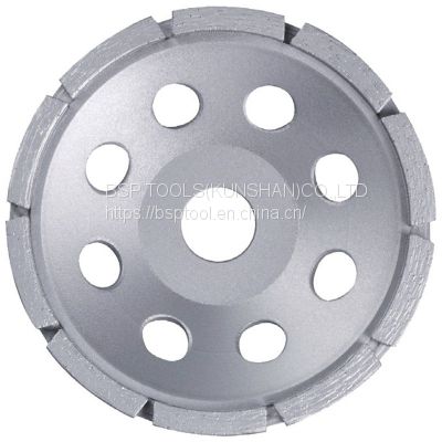 Single row sintered diamond cup wheel