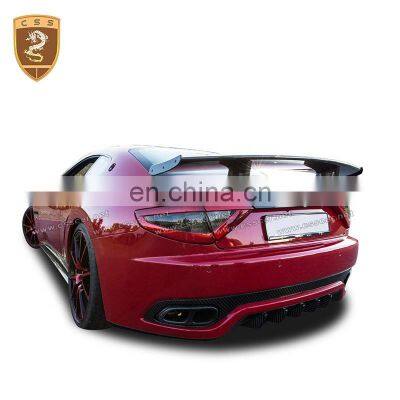 New Design Carbon Fiber Rear Spoiler Suitable For Maserati GranTurismo Mansori Style Car Spoiler Wing