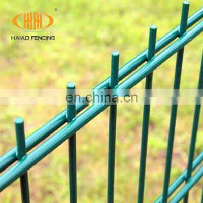 Germany style twin wire fence 8/6/8 double wire mesh fence panels