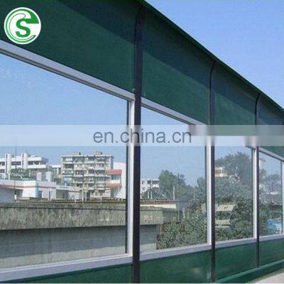 Expressway noise absorptive metal acrylic soundproofing panels noise barrier