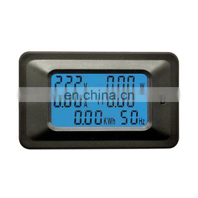 Multi-Function Power Monitor 20A Digital AC 110~220V Voltage Current Power Monitor Power Factor Frequency Energy Meter