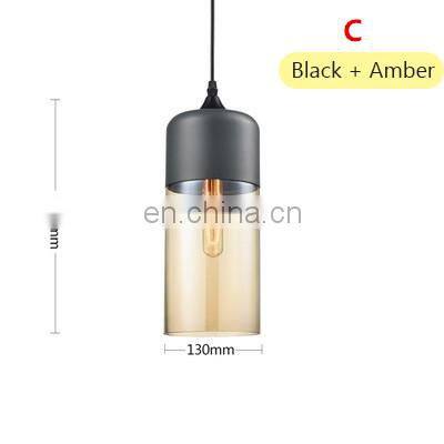 Tonghua Loft Modern Pendant Lamp Lights Kitchen Island Dining Living Room Decoration Bar Counter Glass Pendant Lighting Fixture