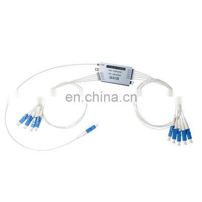 Mini Box 8Ch CWDM Passive Mux Demux Module, 1270~1610nm Compact CWDM 8+1CH CCWDM With 1310nm Upgrade Port