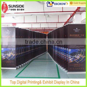 2014 Black Roll Up Stand / Wide base aluminum roll up banner stand