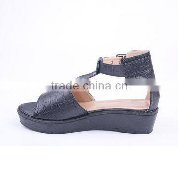 Surface Preparation Latest Hot Sale Good Quality Lady Platform Buckle Sandals photo-4