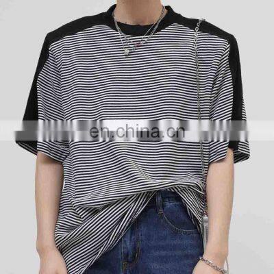 Wholesale Men Custom Solid Color Plus Size Loose T-shirt Unisex Half Sleeve Top for 2022 photo-3