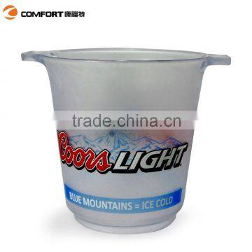 SGS Johnnie Walker Round Ice Bucket Plastic Material Plastic Ice Buckets for Party photo-3