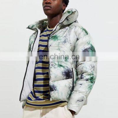 Factory Outlet 2021 Christmas Newest Low Price Customized Men's Winter Jacket Street Style Printed Warm Thick Bubble Down Jacket photo-2