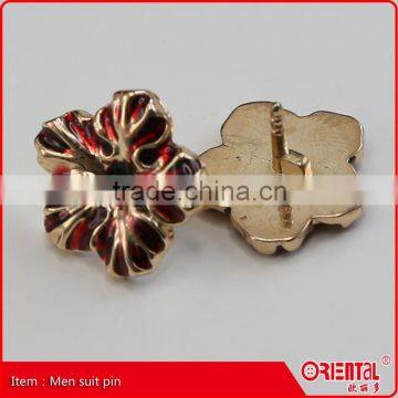 menssuit flower shape lapel pin