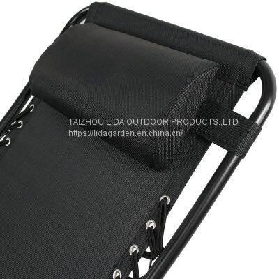 Gravity Chair Outdoor Luxury Folding Zero Gravity Camping Chair With Cup Holder photo-4