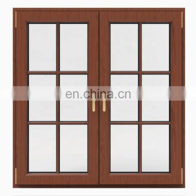 Energy saving grid window aluminium casement windows and doors