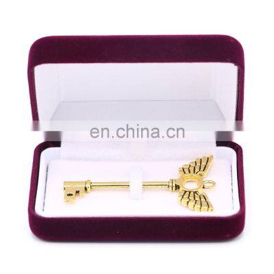 Wholesale Luxury Custom Logo Velvet Key Storage Lock Box