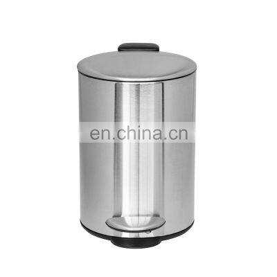 Modern Indoor Foot Pedal Bin Stainless Steel Pedal Bin 3L Round Water-proof Rubbish Bin With Strong Pedal Trash Can photo-2
