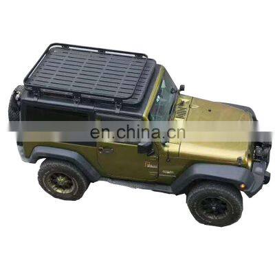 Spedking Aluminum Cargo Carrier Roof Rack For Wrangler JK JL 2/4 Door