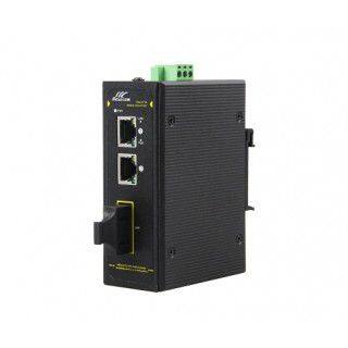 3-port 10/100M Industrial PoE Switch / Media Converter photo-2