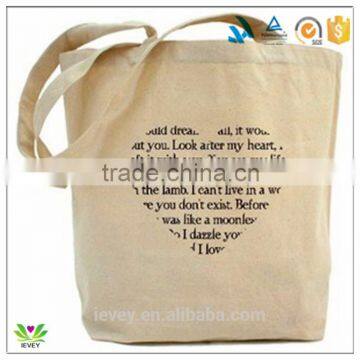 bookstore useful natural cotton canvas bag