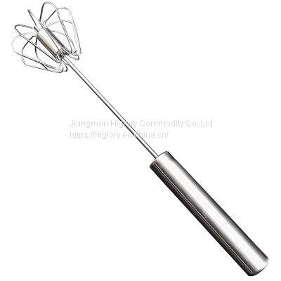 Stainless Steel Baking Tools Self Rotating Mixer Milk Whiskers Milk  Frother Egg Whisk for Kitchen Utilities photo-2