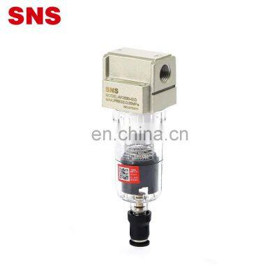 SNS AF Series high quality air source treatment unit pneumatic air filter AF2000 for air compressor