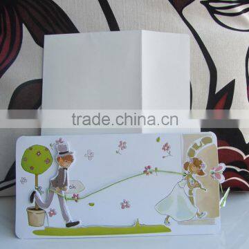 New Products Boy and Girl Romatic Creative Wedding Dress Card photo-3