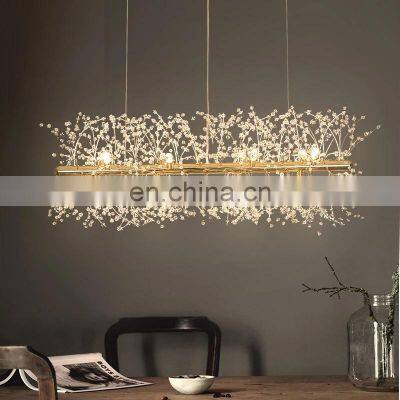 Living Dining Room Bedroom Dandelion G9 Led Chandelier Hanging Lamp