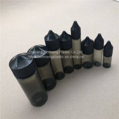 v3 10ml 30ml 60ml Oil Squeeze Liquid Bottle Clear Black Childproof Cap Squeeze Juice Plastic Bottle photo-4