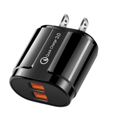 Factory Direct Charging Travel Charger QC3.0 2 Port Fast Charging Charger Usb Wall Power Adapter For Phone