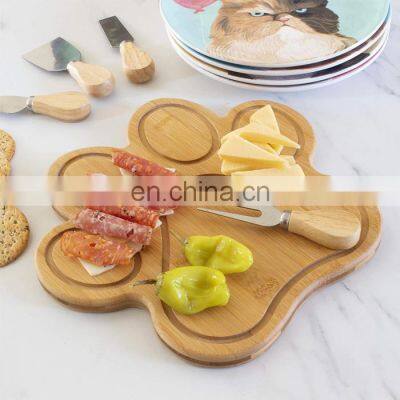Custom Bamboo Wooden Animal Paw Shaped Cutting Board photo-3