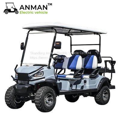 4 + 2 seat folding seat electric golf cart community suburban forest leisure car