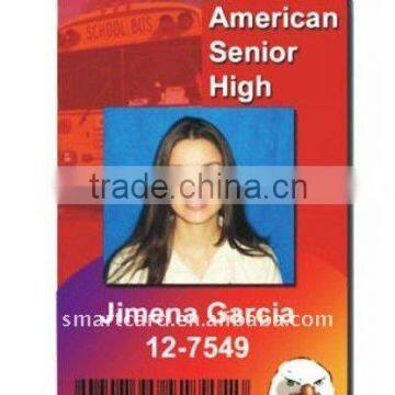 die cut school ID card