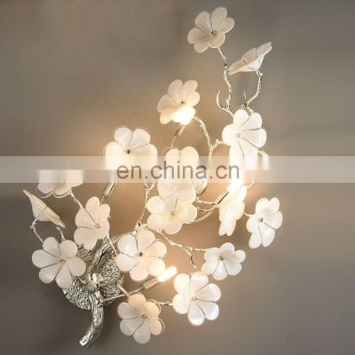 Modern Simple Wall Lights Living Room Bedroom Bedside Lamp Creative Flower Wall Lamp