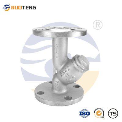 [Ruoteng]  Simple Structure Complete Specifications Water Oil Gas Normal Temperature SS304 Internal Flanged Y-Strainer