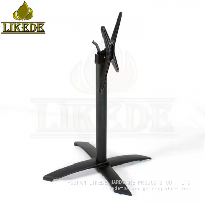 Adjustable Aluminum Folding Table Metal Coffee Dining Table for Restaurants photo-2