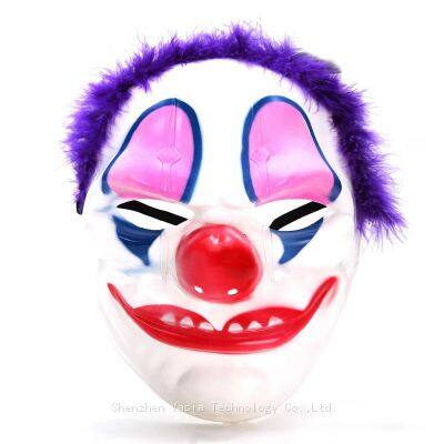 Latex Vollgesichts-Clownmasken, atmungsaktive Horror-Propstücke für Halloween-Cosplay-Kostüme und Barpartys