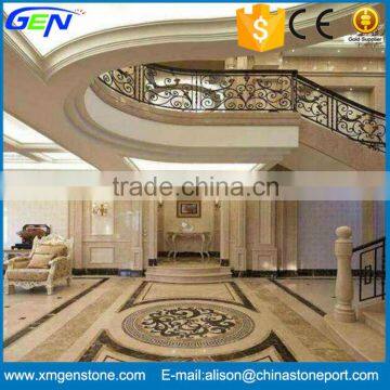 Beautiful Design Indoor Marble Waterjet Stone Medalliom Flooring Tiles