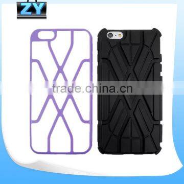 2 in 1 For Apple iphone 6 plus 5.5" silicone CASE